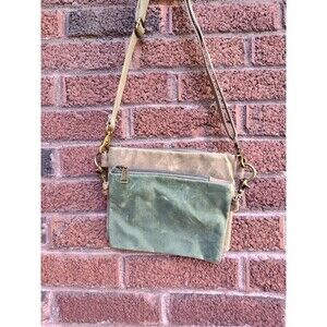 Cargoit waxed canvas waist bags green and brown military steampunk boho